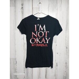 I'm Not Okey My Chemical Romance Rock Band Tee Women's Medium